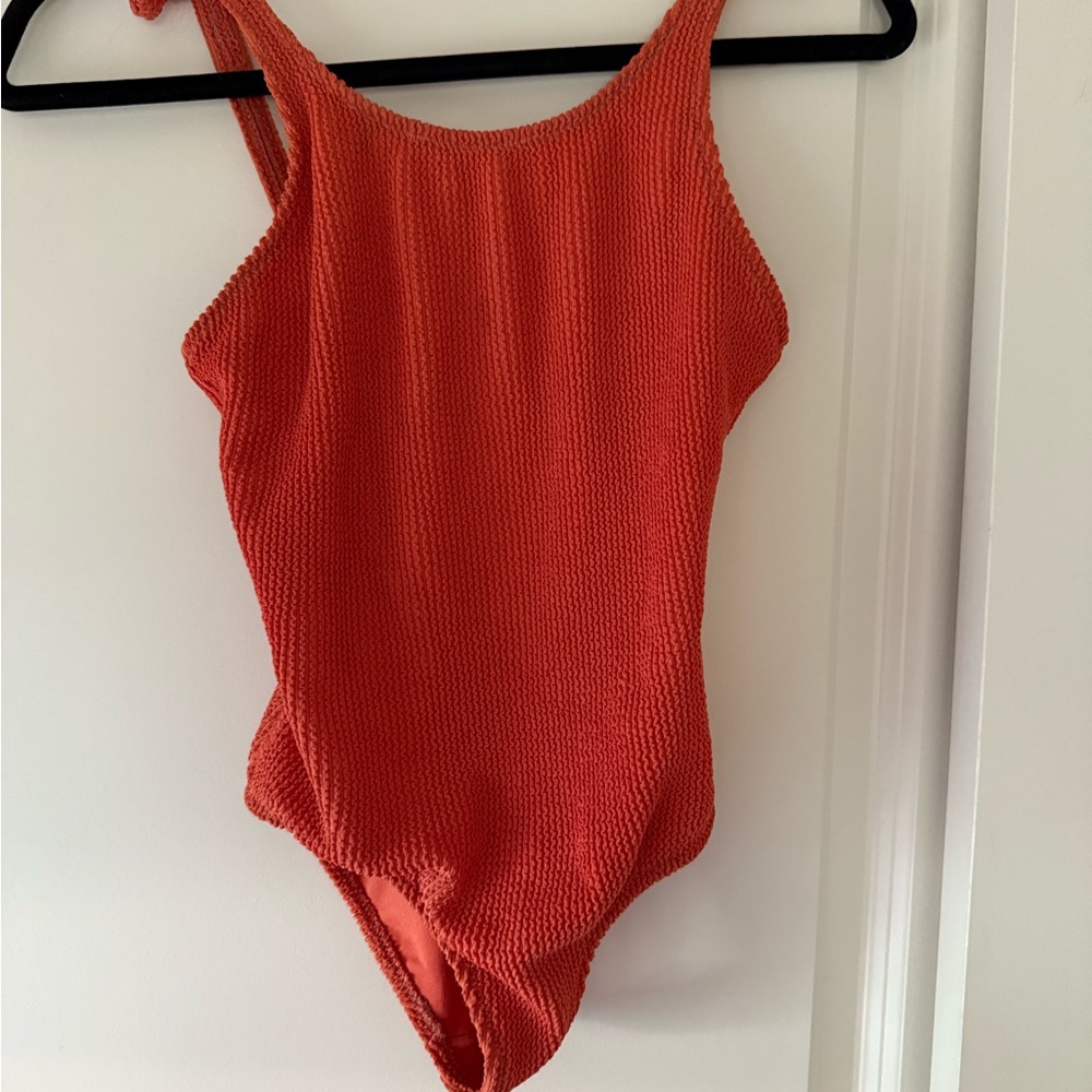 Cat & Jack Bright Orange Kids One Piece Swimsuit